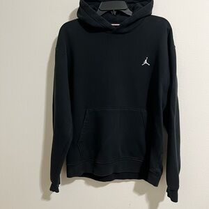 Jordan Black Hoodie with White Logo